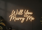 Evlilik Teklifi İçin Işıltılı Bir Dokunuş: Will You Marry Me Neon Tabela