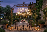 Evlilik Teklifi İçin Işıltılı Bir Dokunuş: Will You Marry Me Neon Tabela